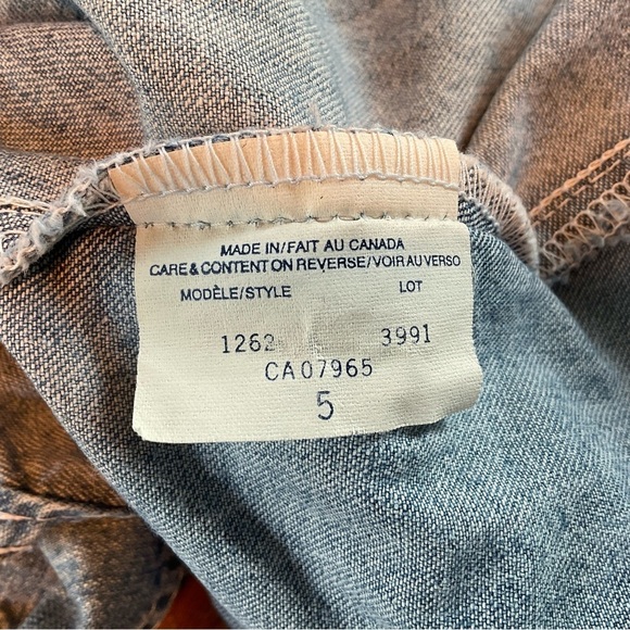 Vintage Denim Sleeveless Maxi Dress Jeans Button Down Fitted Size M - Picture 11 of 12